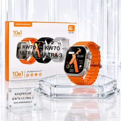 ساعت هوشمند KEQIWEAR مدل KW70 Ultra 3 با 10 بند