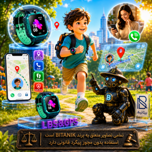 ساعت هوشمند سیم‌کارت‌خور کودکان GREEN LION مدل KIDS SERIES-5