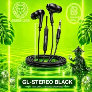 هندزفری سیمی GREEN LION مدل GL-STEREO PRO مشکی