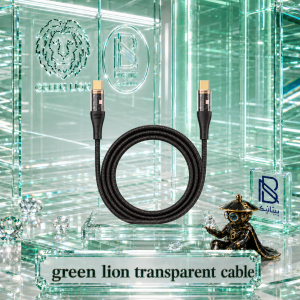 کابل دو سر تایپ سی GREEN LION مدل TRANSPARENT