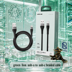 کابل شارژ تایپ سی GREEN LION مدل USB-A TO USB-C