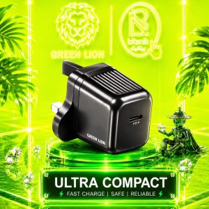 آداپتور GREEN LION مدل ULTRA COMPACT - UK با پورت تایپ سی 20W PD