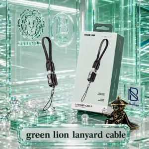 کابل دو سر تایپ سی GREEN LION مدل LANYARD طول 15 سانت