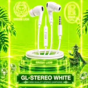 هندزفری سیمی GREEN LION مدل GL-STEREO PRO سفید
