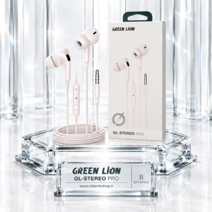 هندزفری سیمی GREEN LION مدل GL-STEREO PRO سفید