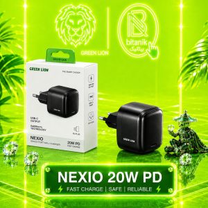 آداپتور GREEN LION مدل NEXIO پورت تایپ سی 20W PD