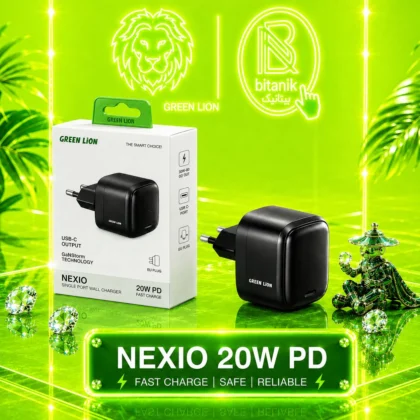 آداپتور GREEN LION مدل NEXIO پورت تایپ سی 20W PD