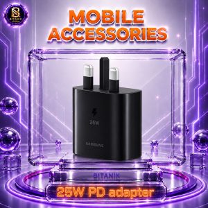 آداپتور SAMSUNG های کپی ۲۵ وات PD مشکی