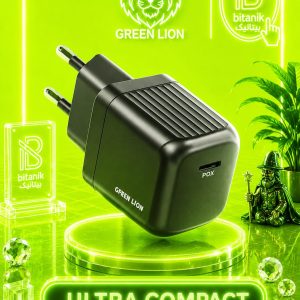 آداپتور GREEN LION مدل ULTRA COMPACT - EU با پورت تایپ سی 20W PD