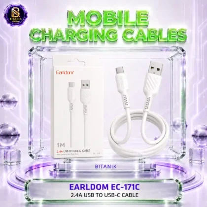 کابل شارژ تایپ سی EARLDOM مدل EC-171C